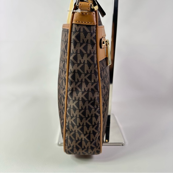 NWT Michael Kors Jet Set Charm Long Crossbody Acorn/Brown - Picture 7 of 12